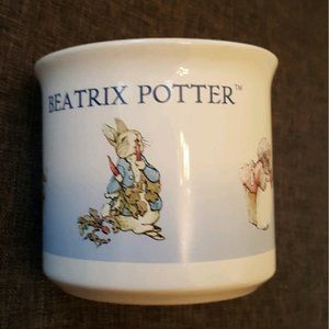 Beatrix Potter Easter Bunny Mug Cup 2002 Frederick Warne Co 16 oz Appx 3.75 x 4"